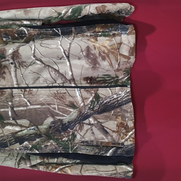 Fleece Jacket WALLS Mens Hunting Camouflage Full Zip Pockets Lightweight - Mediu - Picture 3 of 11